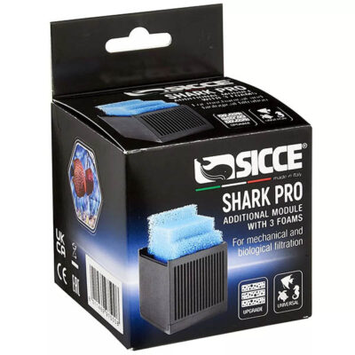 SICCE Shark PRO Filtermodul mit 3Stk. Schwämme (2pcs. 20ppi, 1pc.30ppi)