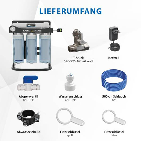 ARKA myAQUA® 400 - Umkehrosmoseanlage mit Druckerhöhung 400l – Bild 5